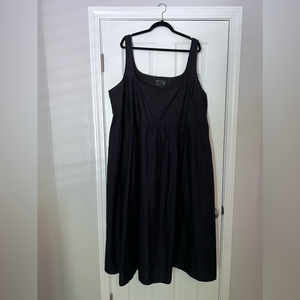 Asos black midi dress size 20 NWT